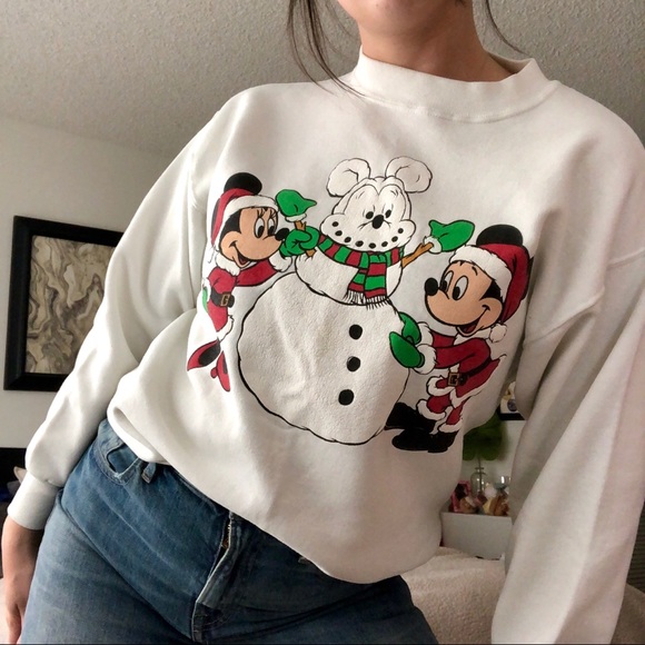 vintage disney christmas sweatshirt
